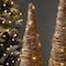 Glitzhome® Pre-Lit Rattan Christmas Table Tree Décor Set